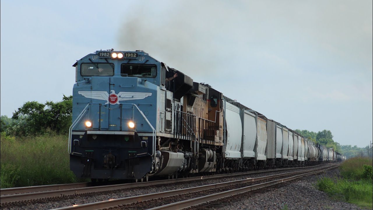 7-8-2025 UP 1982 MOPAC Leads the MSPAS With an Awesome Crew in McClure, IL
