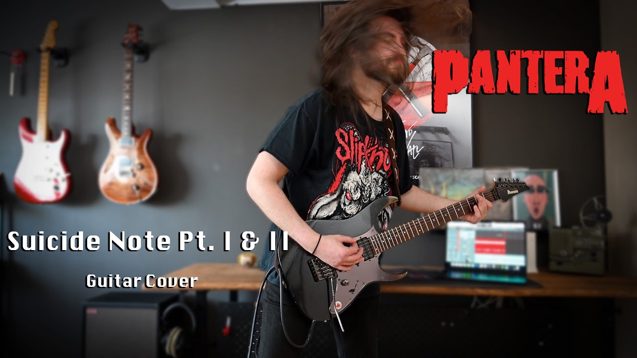Pantera - Suicide Note Pt  I & II (Guitar Cover)