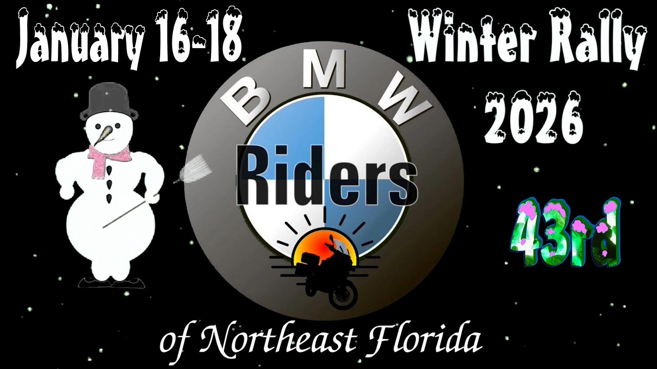 BMW Riders of Northeast Florida 2026 Winter Rally