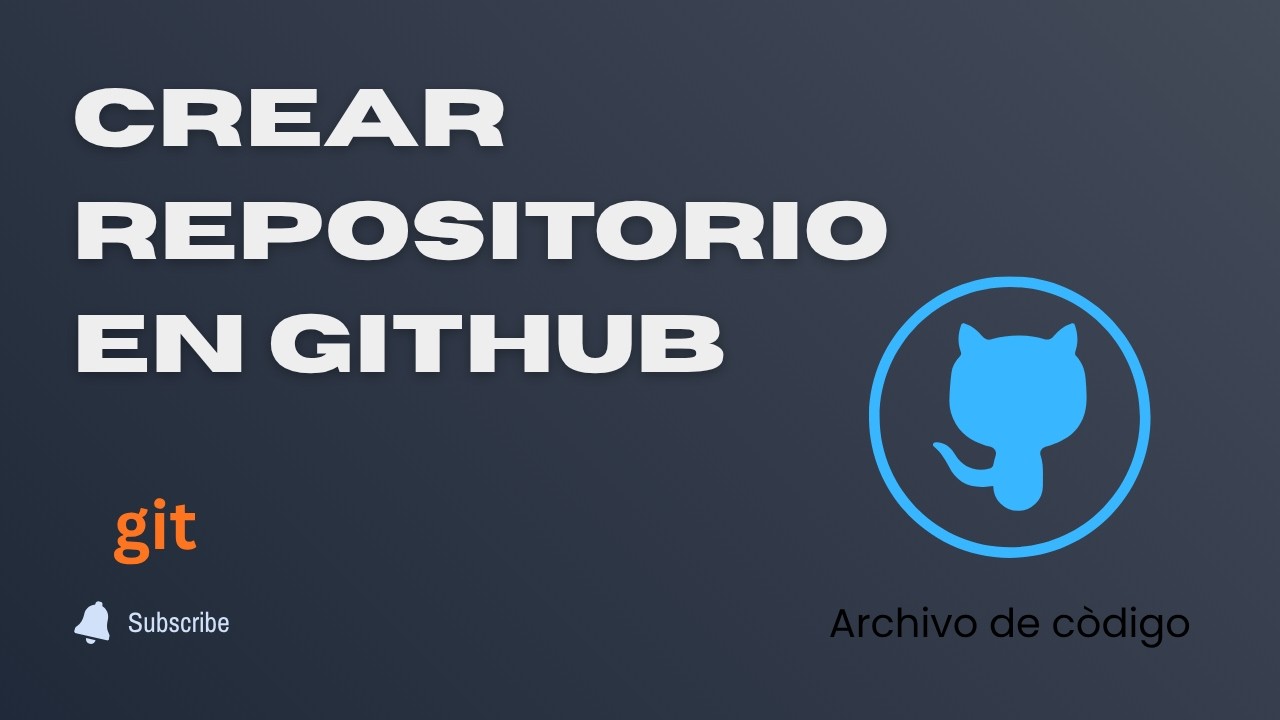 5 Crear Repositorio en GitHub | TUTORIAL