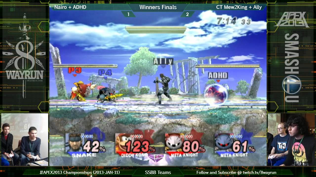 APEX 2013   SSBB Teams WF   Nairo + ADHD VS CT Mew2King + Ally