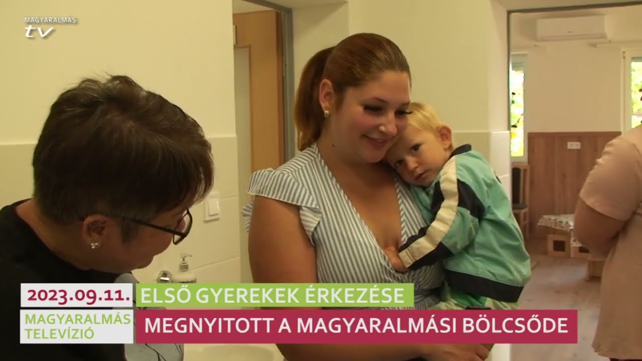 Első percek a bölcsőde életében.