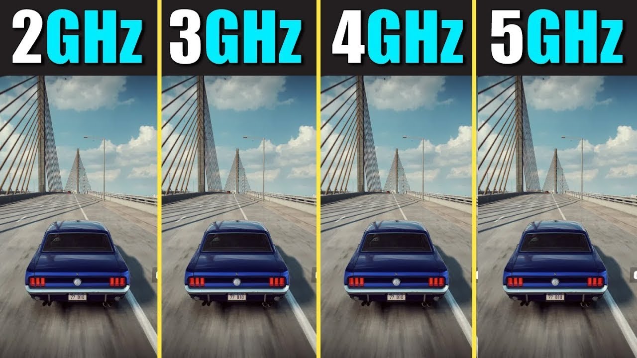 CPU Clock Speed Comparison 2GHz vs  3GHz vs  4GHz vs  5GHz