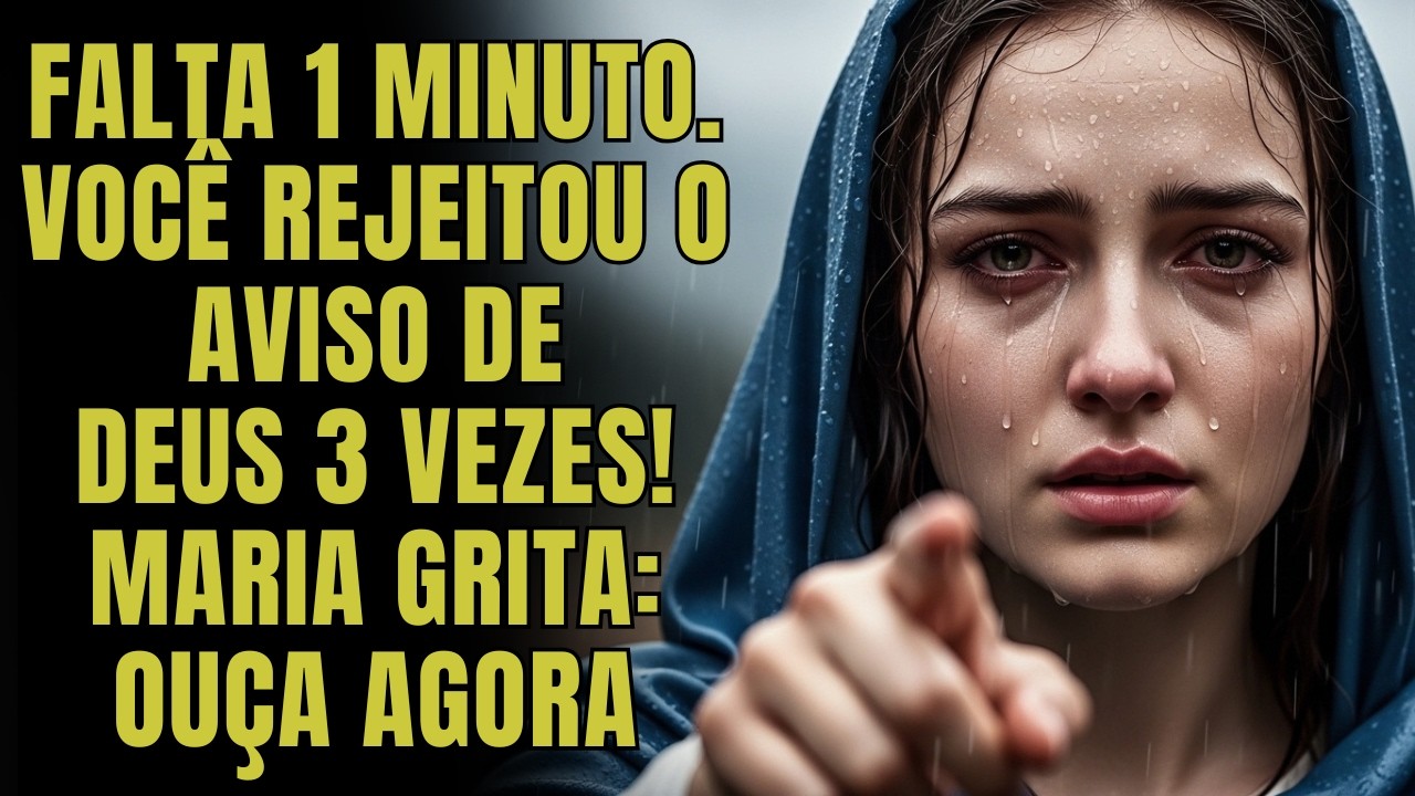 A VIRGEM MARIA AVISA: ESTOU AVISANDO, MAS VOCÊ JÁ REJEITOU 13 VEZES, MARIA GRITA: OUÇA AGORA