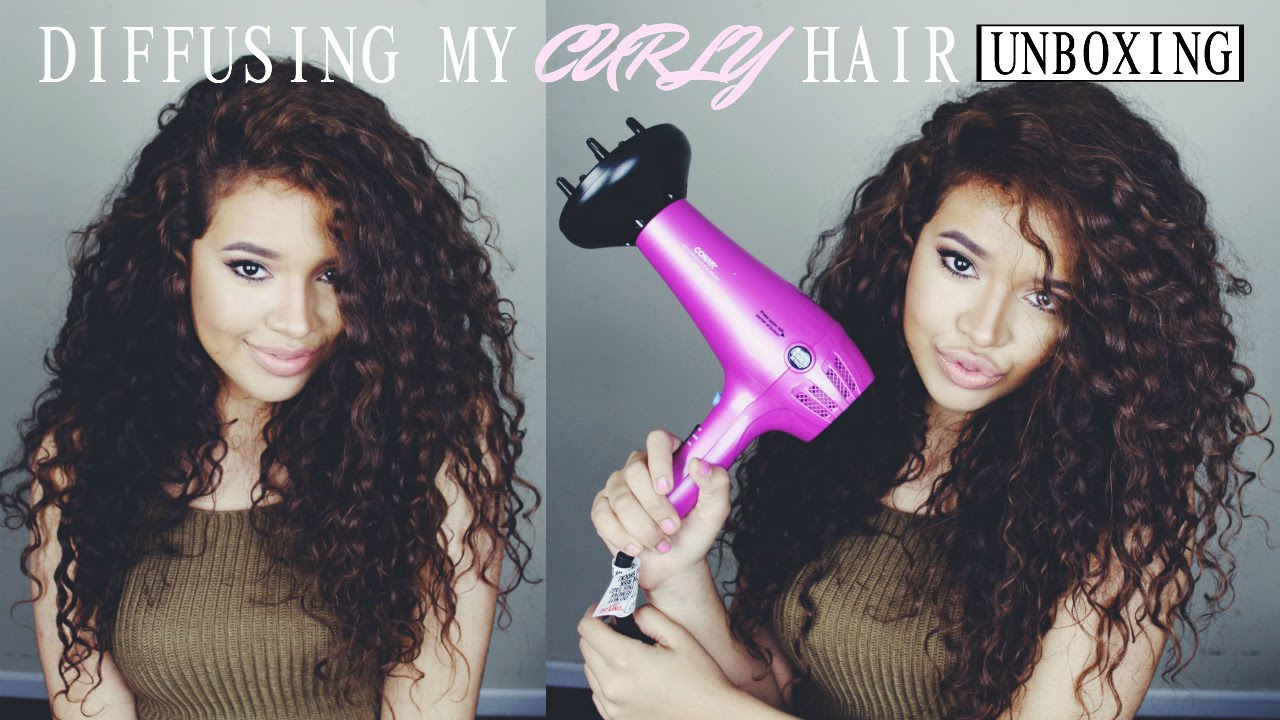 DIFFUSING MY CURLY HAIR | UNBOXING