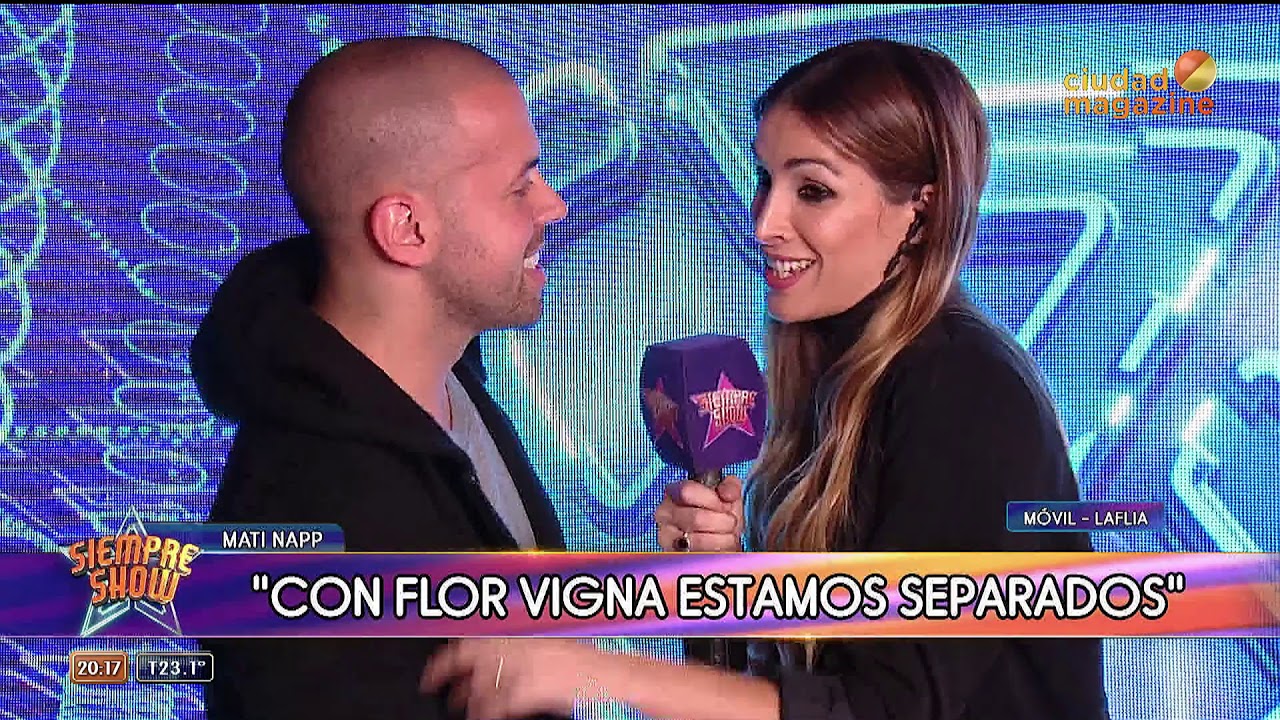 Mati Napp angustiado tras los rumores de reconciliación entre Flor Vigna y Occhiato