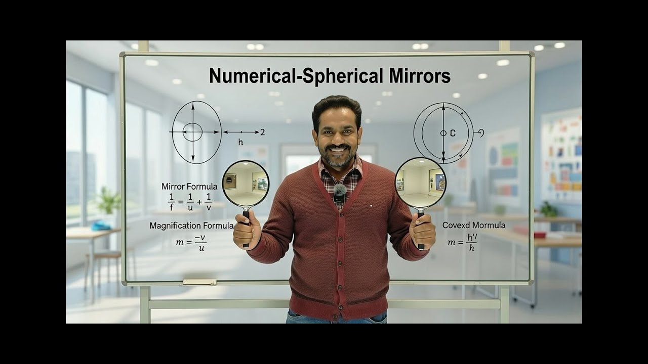 NUMERICAL- SPHERICAL MIRRORS - CLASS 10 | CONCAVE MIRROR & CONVEX MIRROR NUMERICALS| NCERT COVERED|