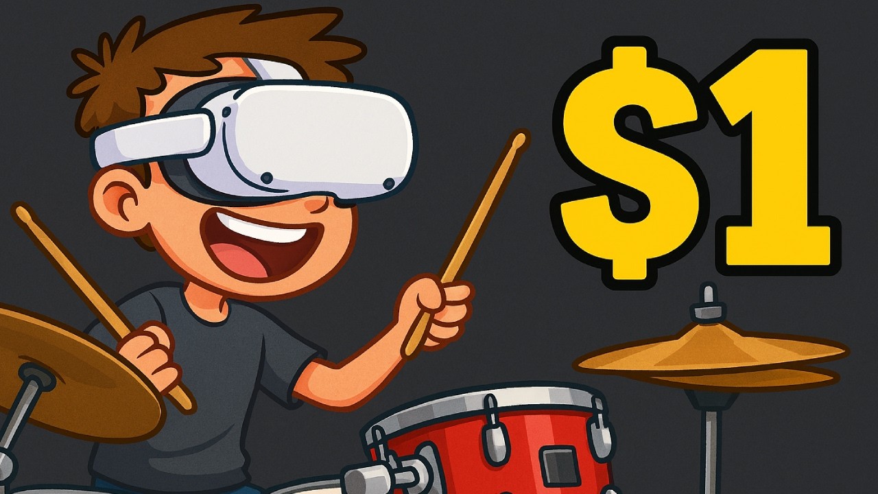 playing the drums for 1 dollar (VR)