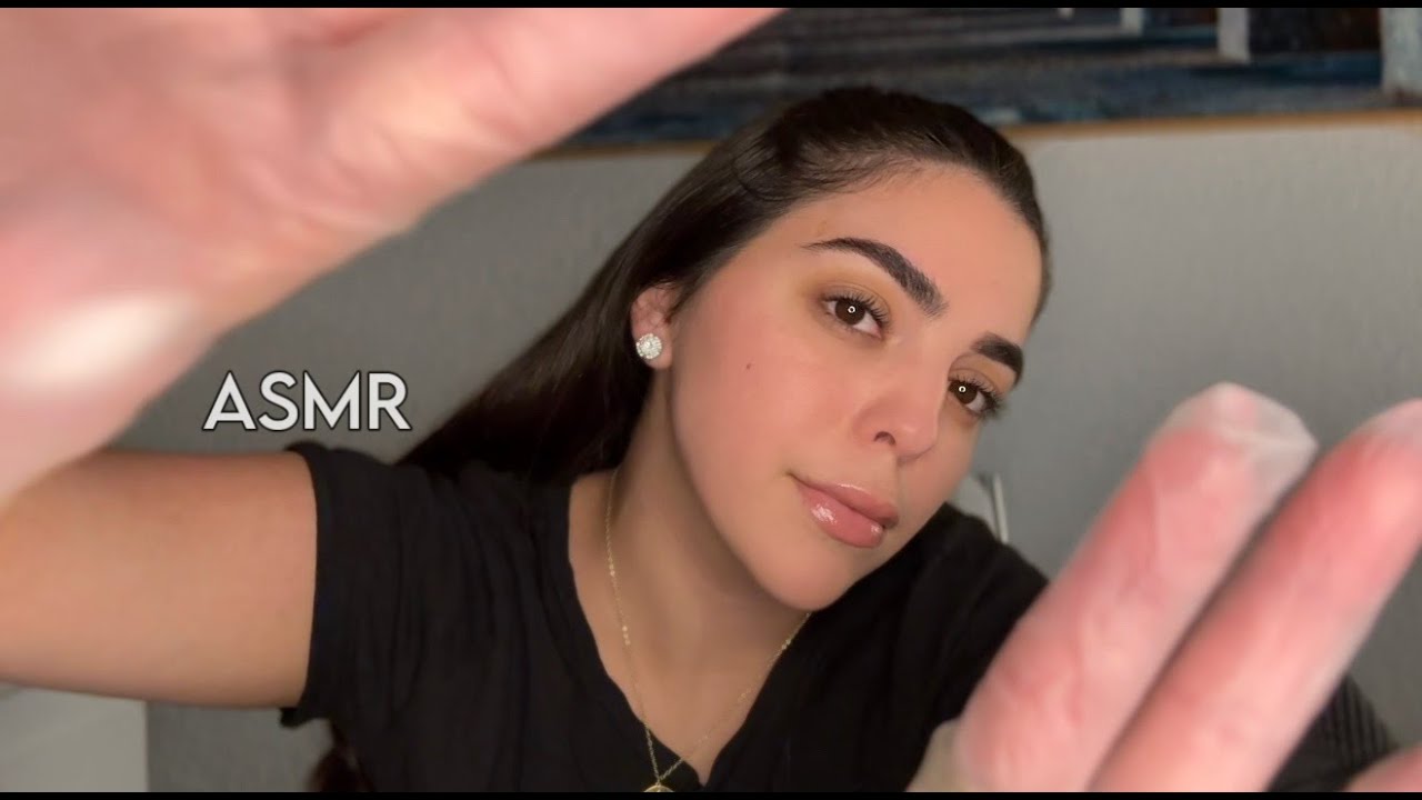 ASMR Fixing and adjusting your face 🛠 (face touching, up close whispers, tingles)