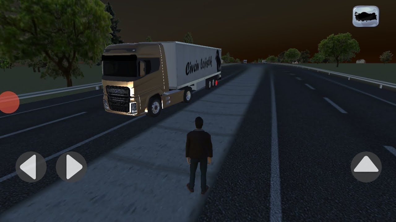 Cargo simulator Türkiye 2021'de Bartın'dan Polatlıya yük götürürken yolda lastik patladı