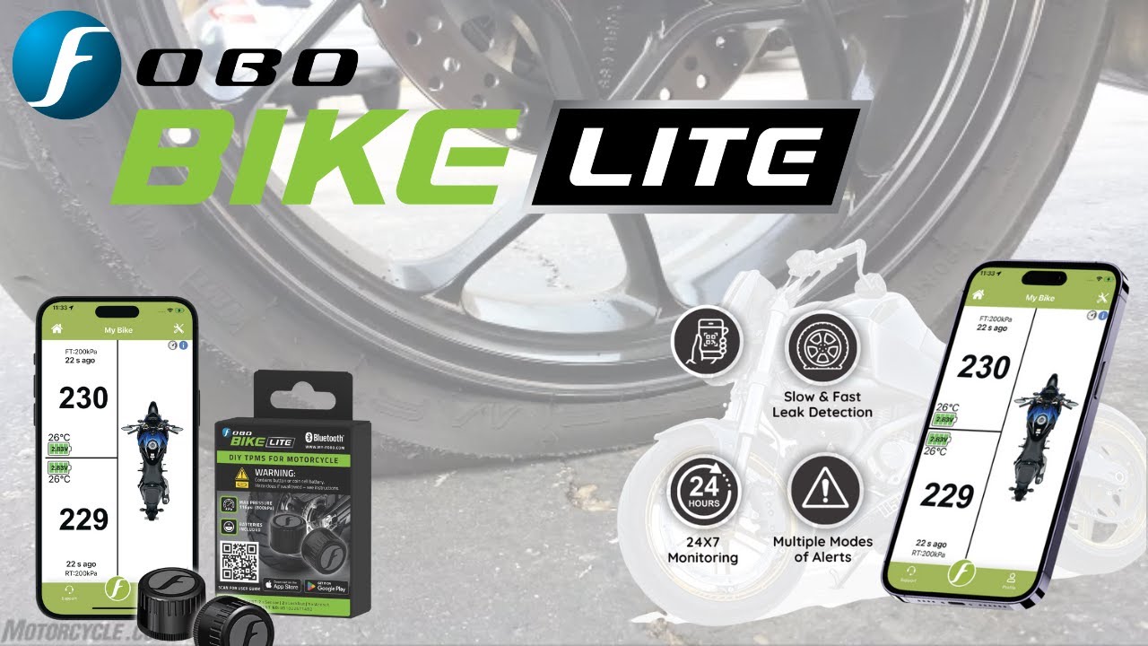 Обзор FOBO Bike LITE — система контроля давления в шинах в реальном времени для мотоциклов стала ...