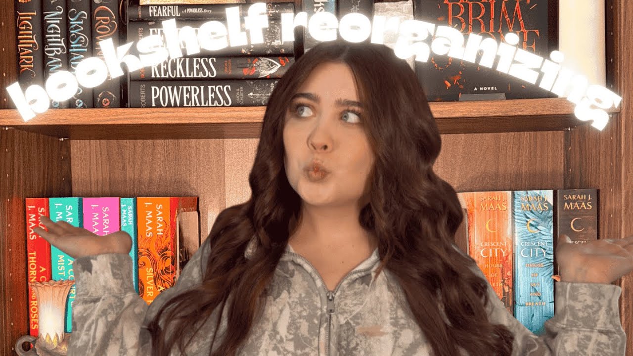 reorganize my bookshelves with me, reset