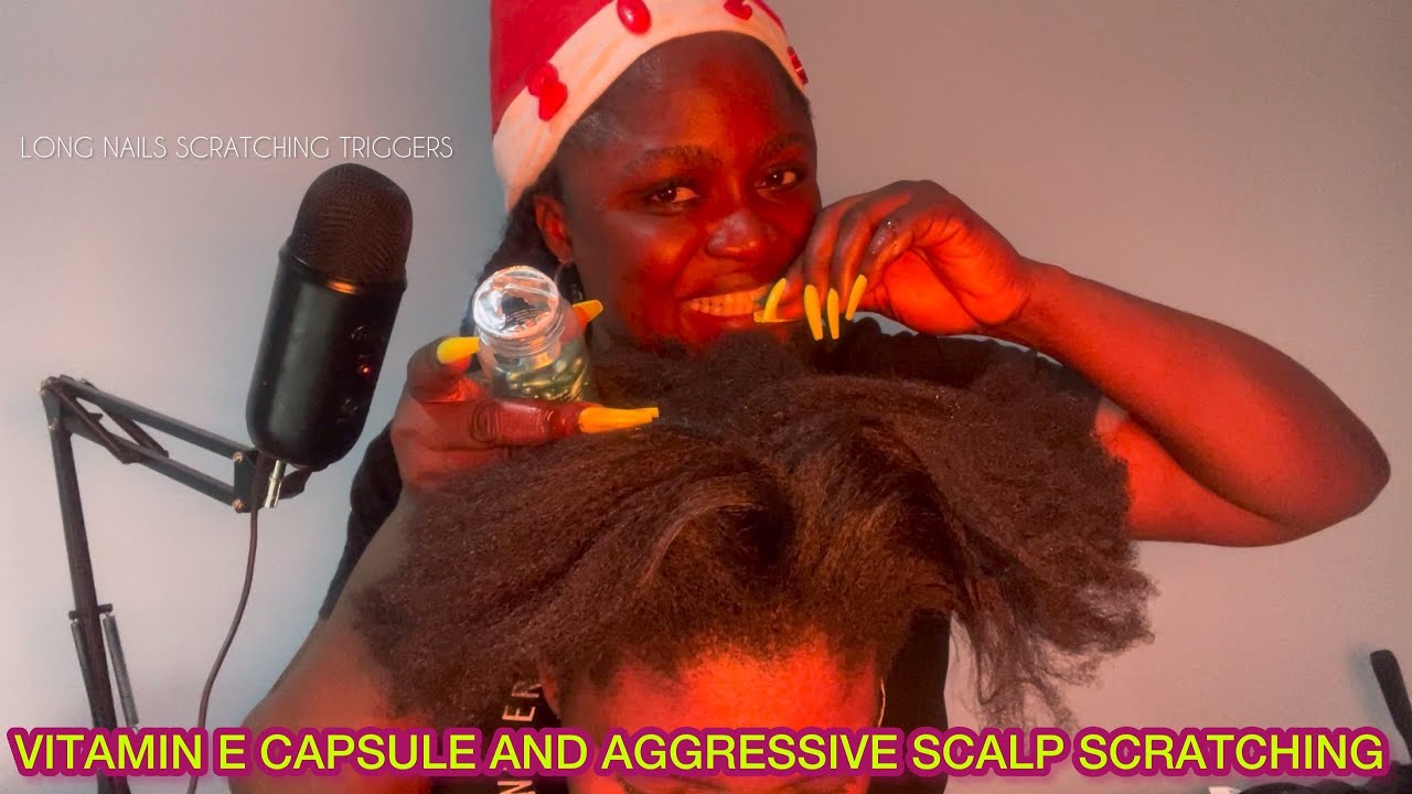 ASMR✨FAST AND AGGRESSIVE SCALP SCRATCHING MASSAGE WITH HAIR PULLING, LONG NAILS SLEEP TRIGGERS.