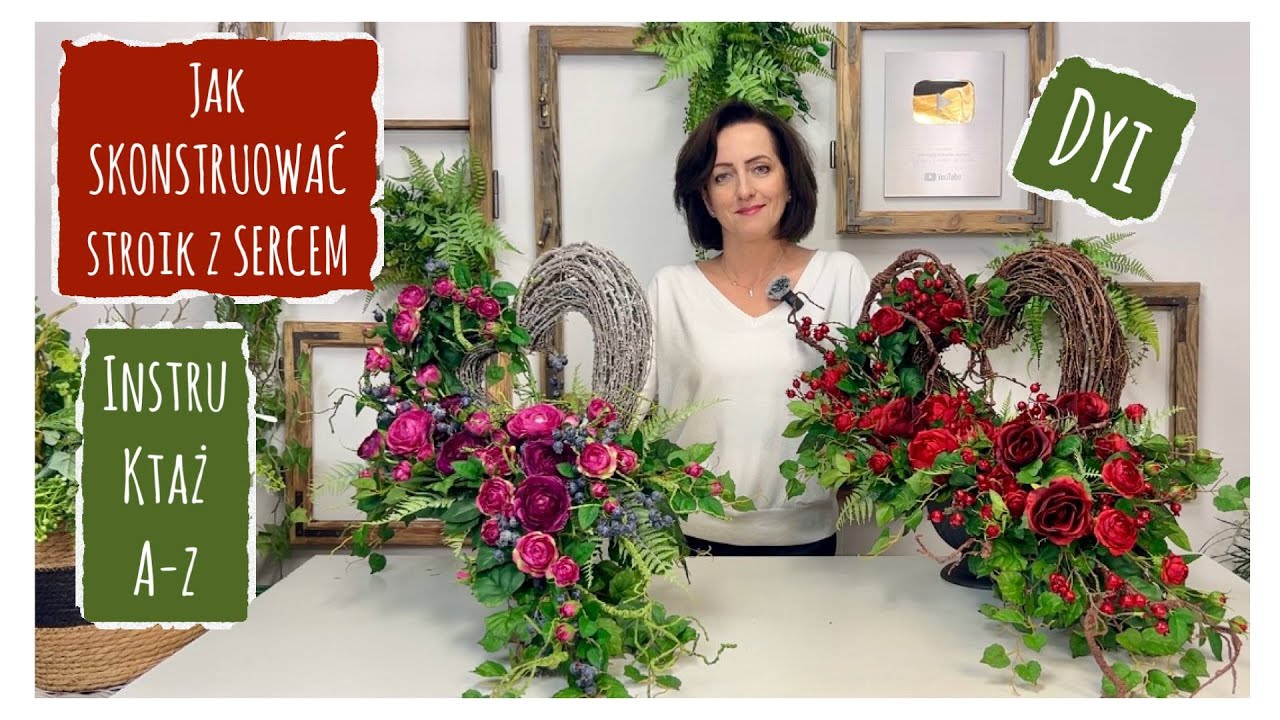 INSTRUKCJA A-Z /Jak skonstruować STROIK Z SERCEM / dekoracja na cmentarz