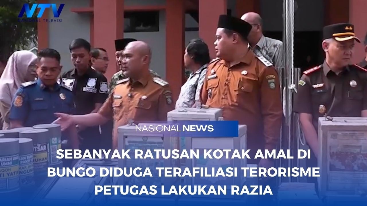 RATUSAN KOTAK AMAL DI BUNGO DIDUGA TERAFILIASI TERORISME PETUGAS LAKUKAN RAZIA