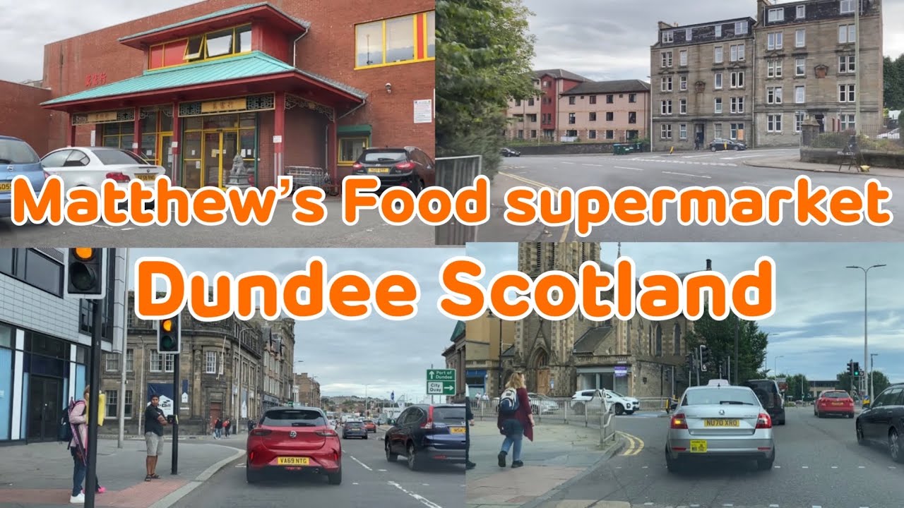 🏴󠁧󠁢󠁳󠁣󠁴󠁿driving tour Dundee Scotland|Matthew’s food supermarket|on the way by moo family Vlogs