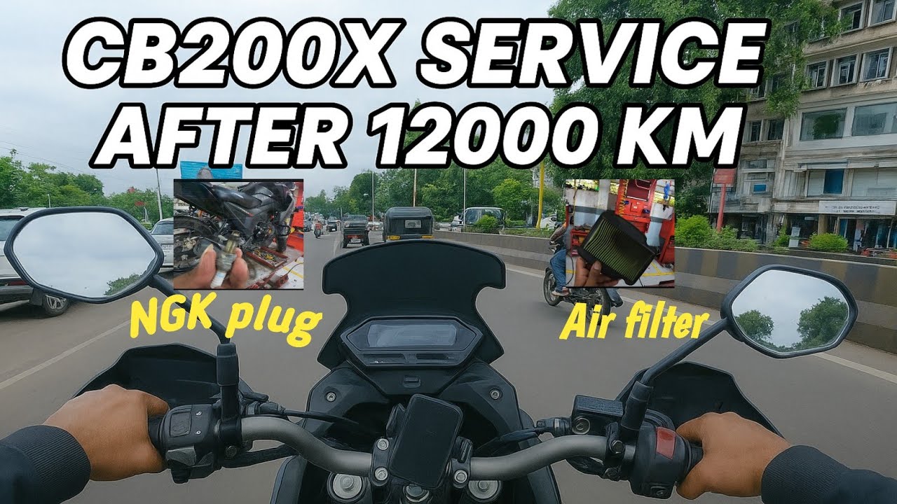 Honda CB200X 12,000 km Service Explained | #cb200x #maintenance #service