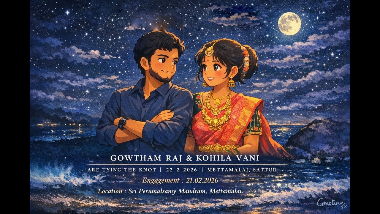 ♥️ Gowtham Raj & Kohila Vani  Wedding