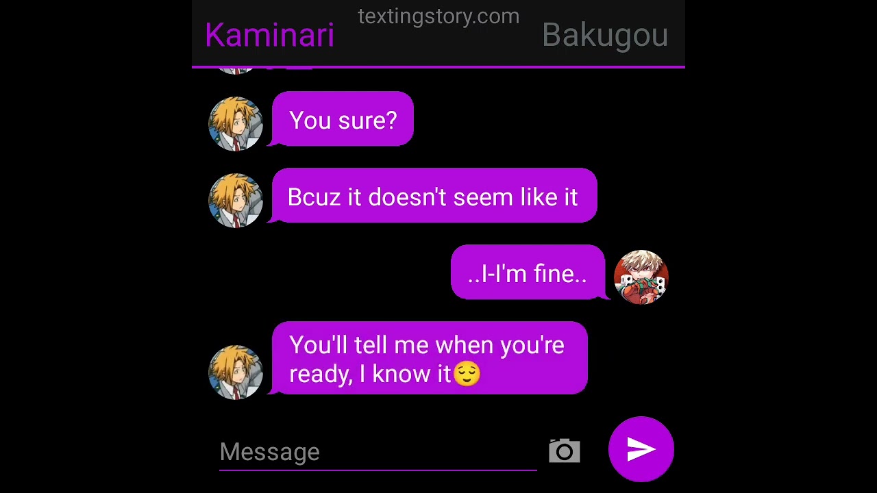 Can't hate you || Dekubaku Texting movie|| Original|| Izuki-chii