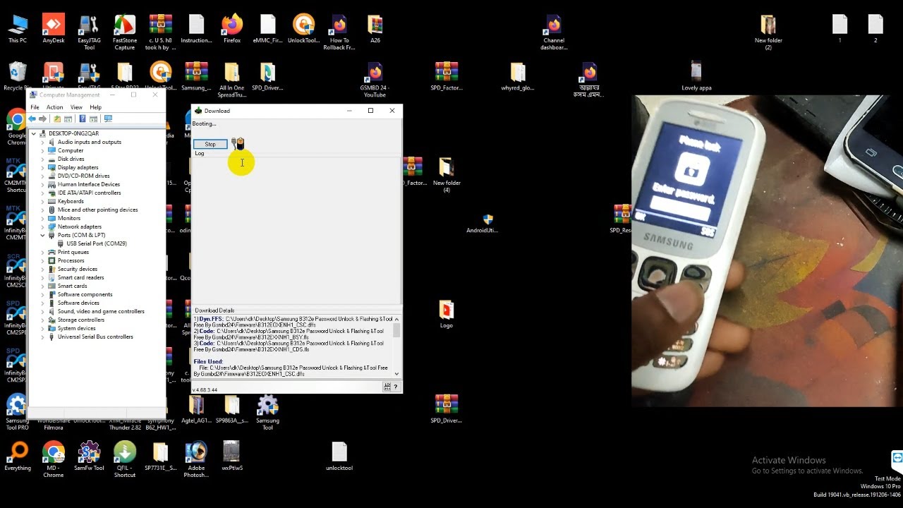 Samsung B312e Password Unlock & Flashing &Tool Free Download By Gsmbd24