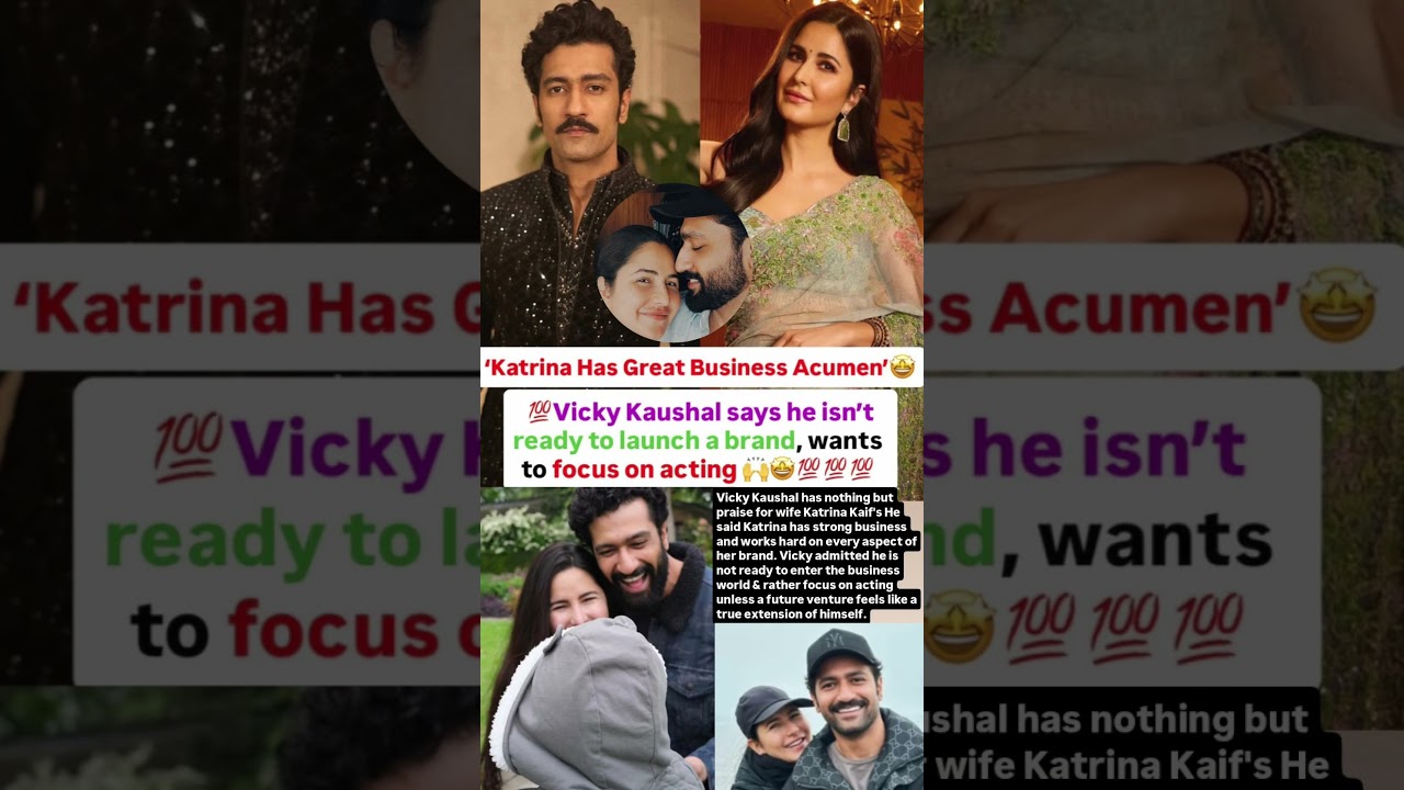Vicky Kaushal says he isn't ready to launch a brand like Katrina Kaif #news#katrinakaif#vickykaushal