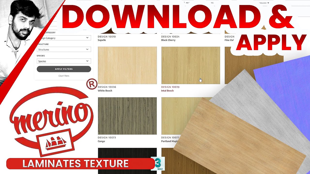 how to apply merino laminates texture in 3ds max Vray tutorial in Tamil