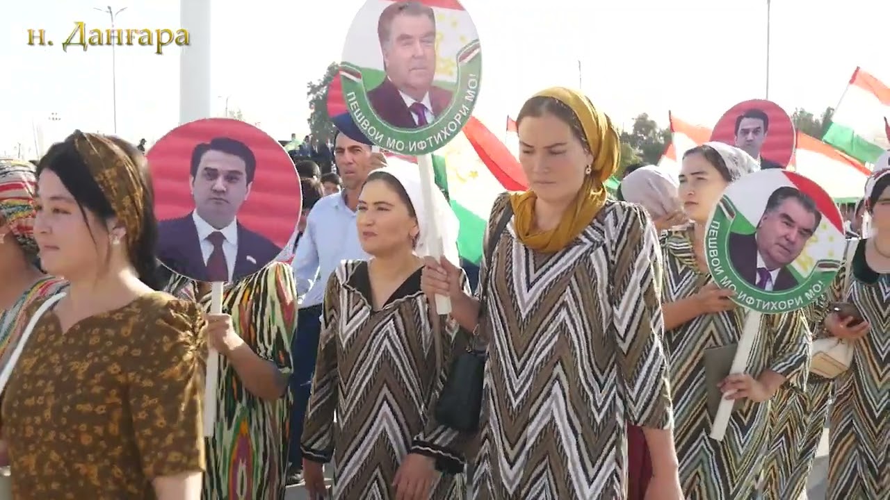 Роҳпаймоӣ бахшида ба ҷашни Истиқлоли давлатӣ дар н. Данғара.