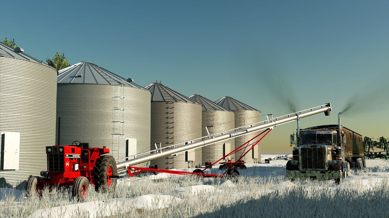 Loma, Montana FS22: Winter Grain Hauling!
