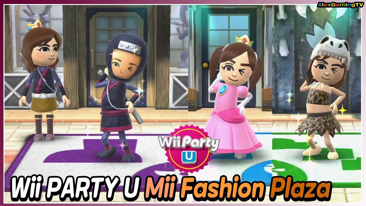 Wii Party U - Mii Fashion Plaza (Expert com) 🎵  Shook asbb vs Sophia vs Xixi vs Marit | AlexGamingTV