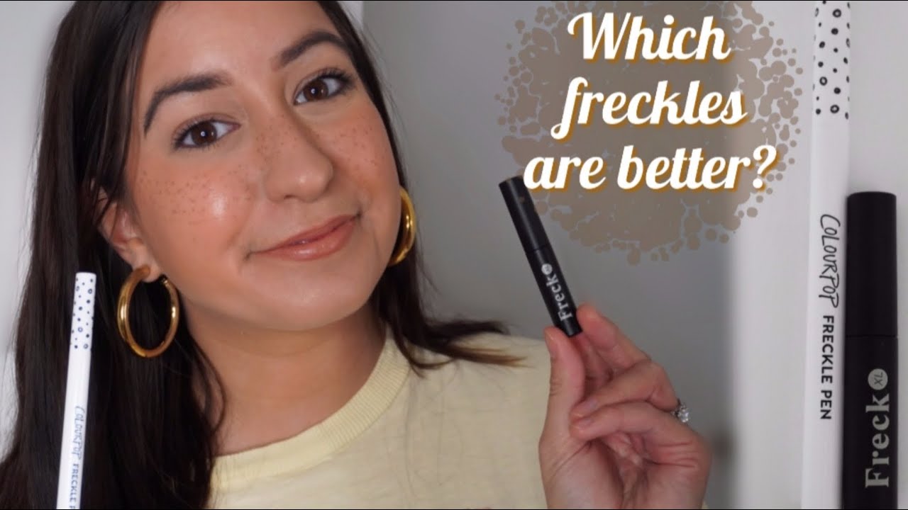 COLOURPOP FRECKLE PEN VS THE FRECK | Freckle Product Comparison and review. Which one is better?