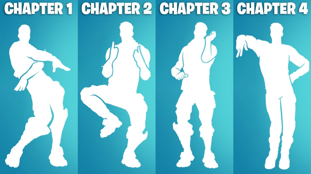 Evolution of Fortnite BATTLEPASS DANCES & Emotes!