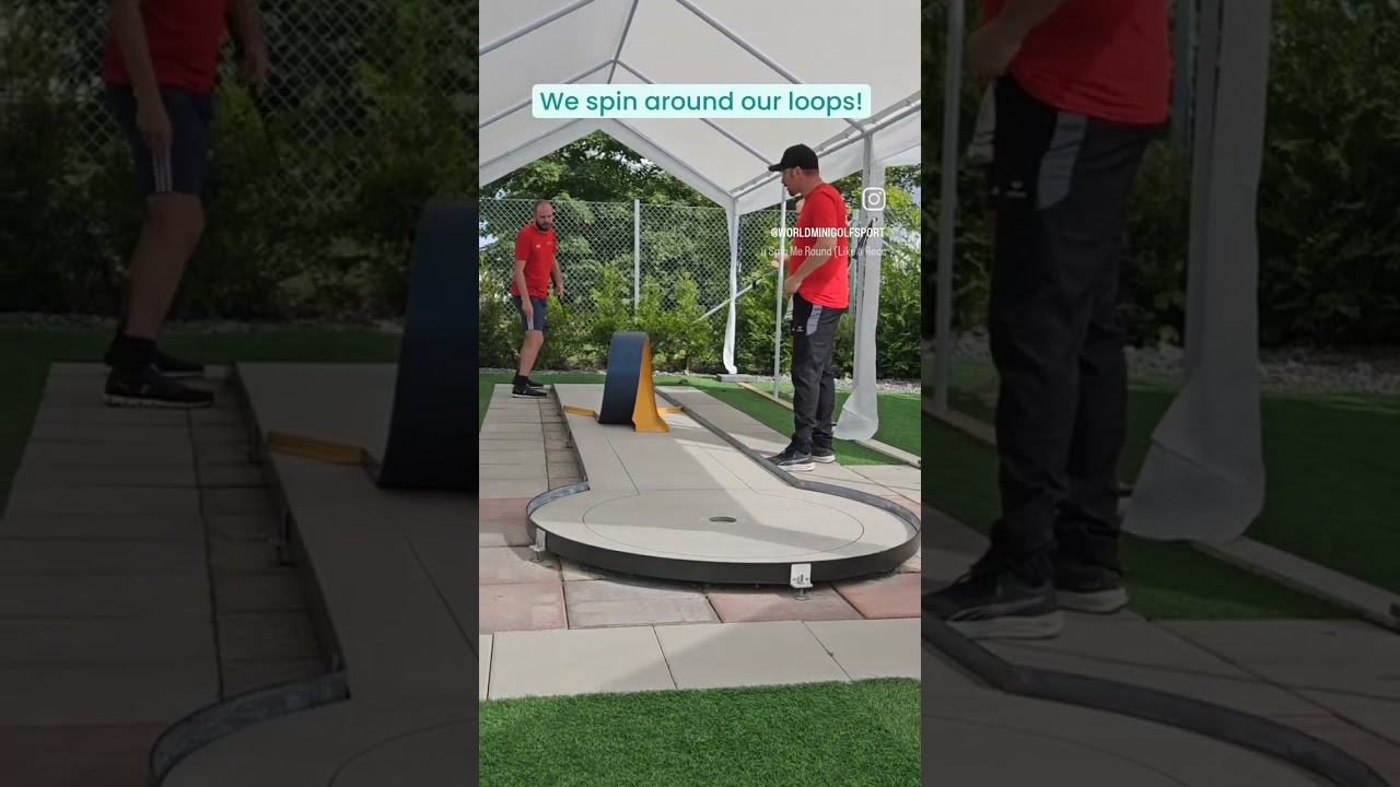 Looping fun! #minigolf #holeinone
