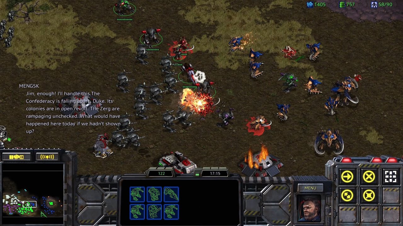 Magistrate can't break Zerg defenses so he sneaks through to save Duke