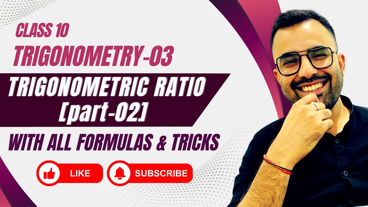 Class 10 CBSE Maths | Chapter 08 | Problem Based on Trigonometric Ratios | PYQs | 2025-26
