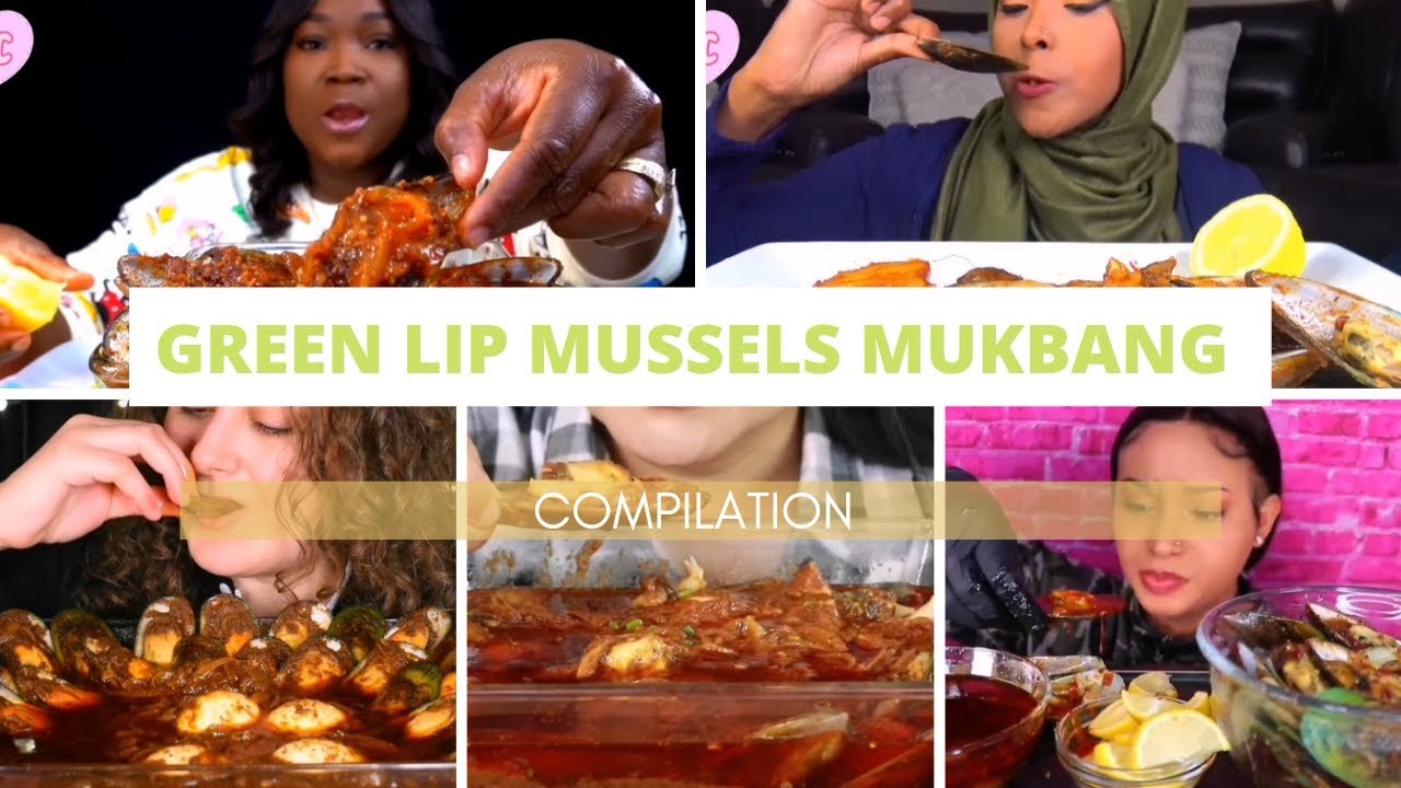 Best Green Lip Mussels Mukbang| Mukbang| ASMR| Seafood| COMPILATION.