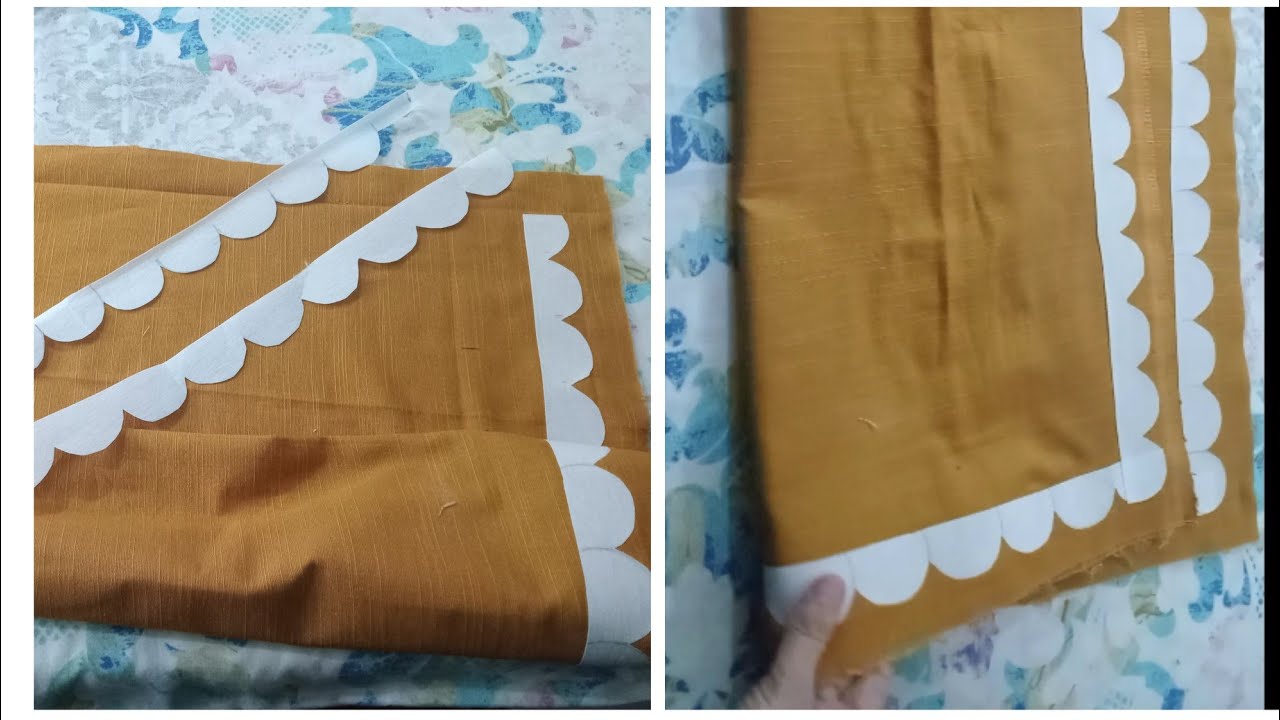 Round Cuttwork Chalk Daman Design Cutting & Stitching | Creative Chalk Daman Design