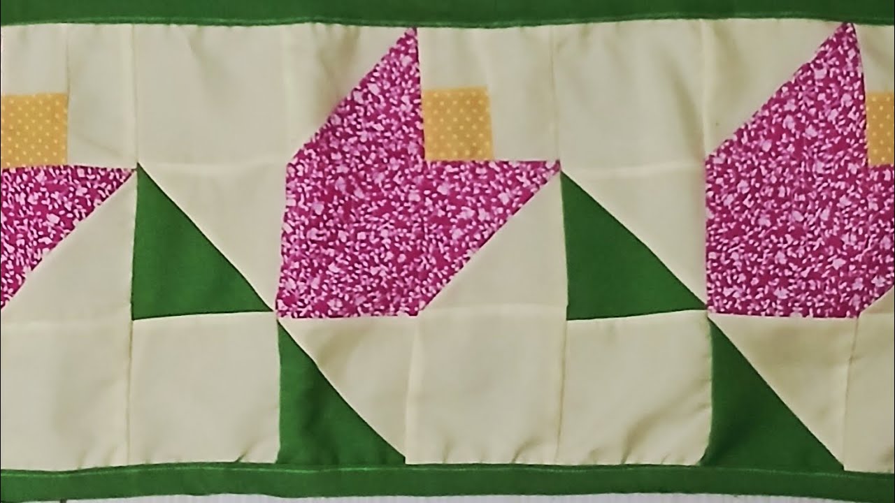 Vamos aprender hoje um caminho de mesa de #tulipas 