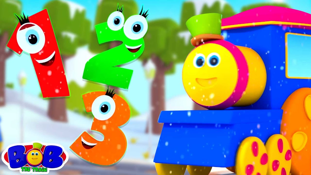 Zahlenzählfahrt lehrreiches Video und mehr Bob der Zug-Reime fur Kleinkinder