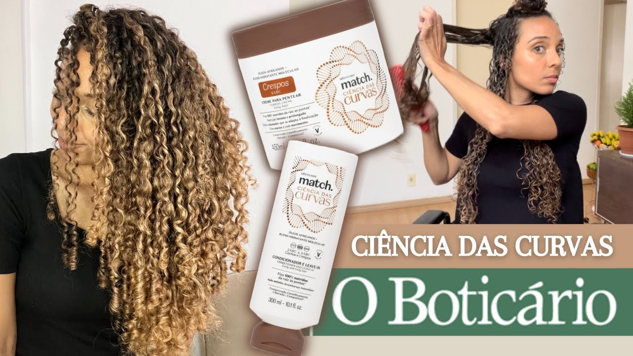 Resenha e Dayafter CREME PARA PENTEAR (CRESPOS) - Ciência das Curvas de O Boticário