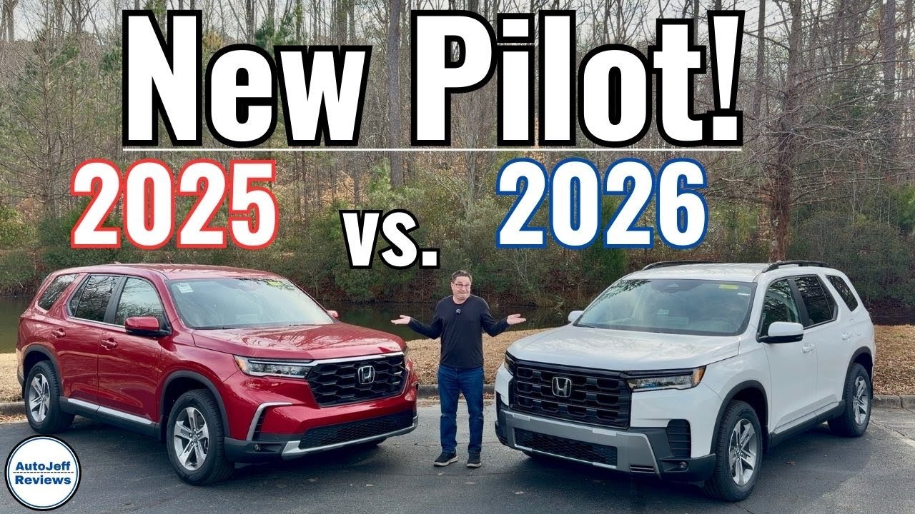 Сравним обновленные Honda Pilot 2026 и 2025 годов: я сравниваю, а вы решаете!