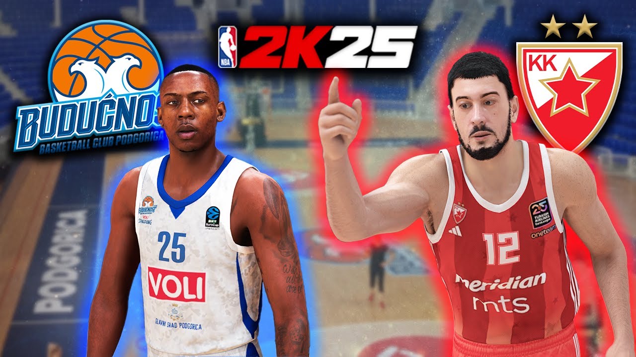 BUDUCNOST vs. CRVENA ZVEZDA - ABA LIGA PLAYOFFS - NBA 2K25 4K