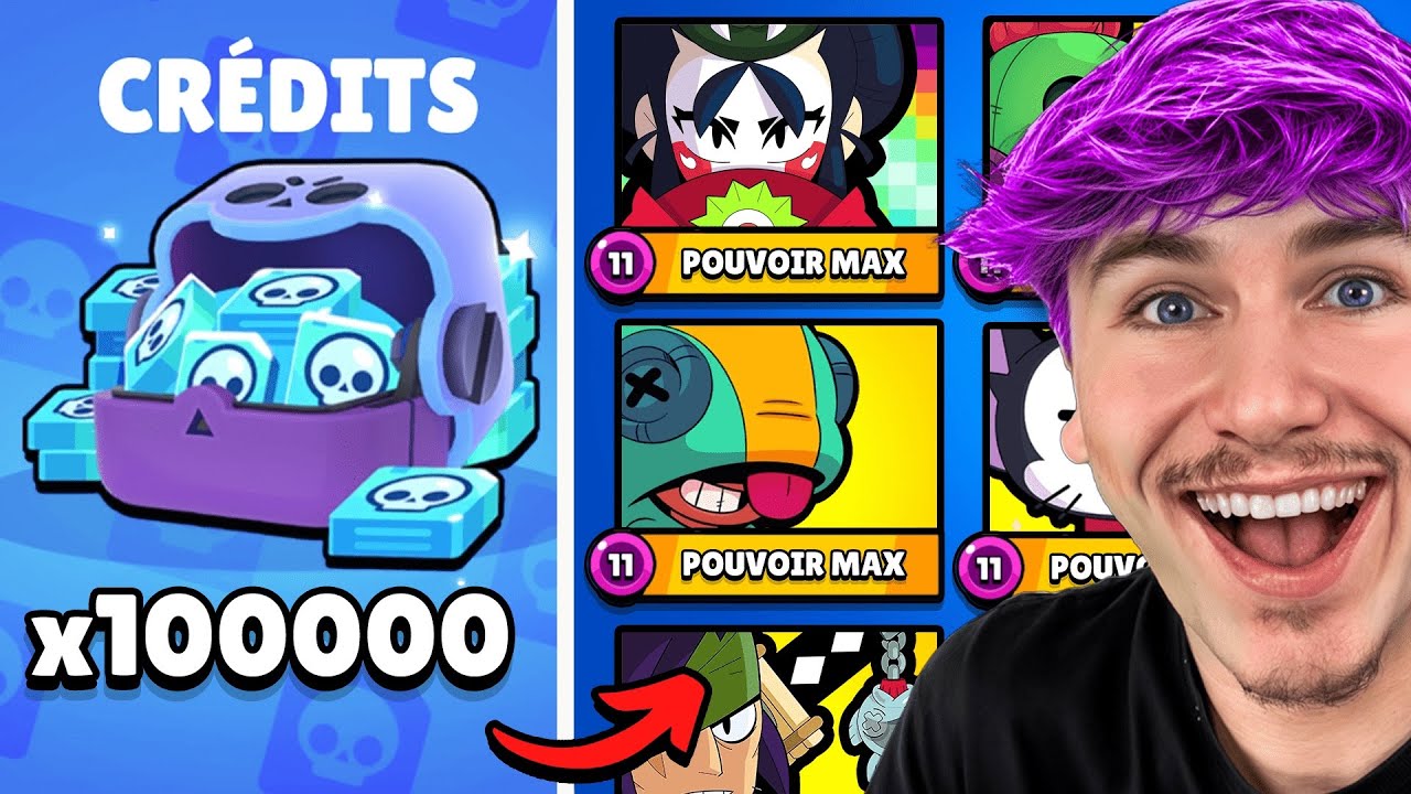 JE DÉPENSE 100’000 CRÉDIT POUR DÉBLOQUER LES 92 BRAWLERS !!