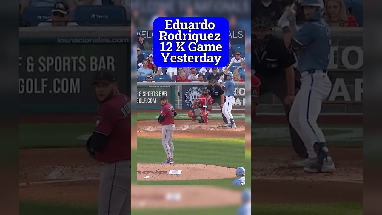 Eduardo Rodriguez MONSTER 12 K Game #mlb #baseballszn #baseball #diamondbacks