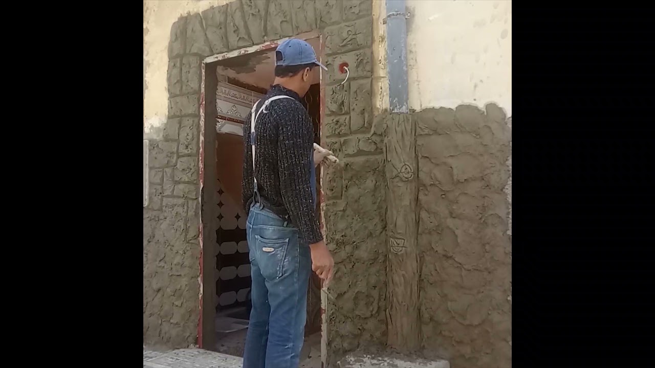 الجزء الأول  من فن النحت على الإسمنت على طريقة تحاجرت مع الفنان الزيتوني