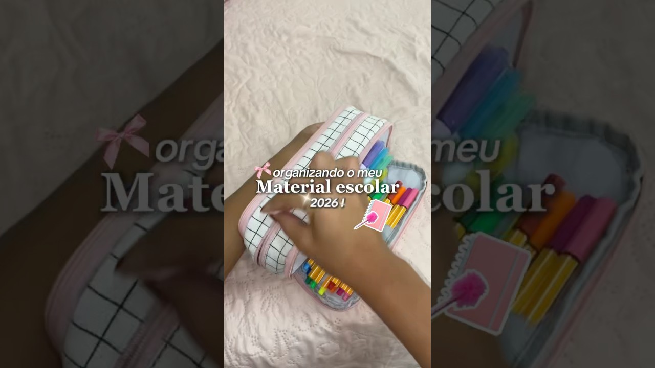 #materialescolar #cadernos #estojoescolar #necessaire #2026 #escola #fyp