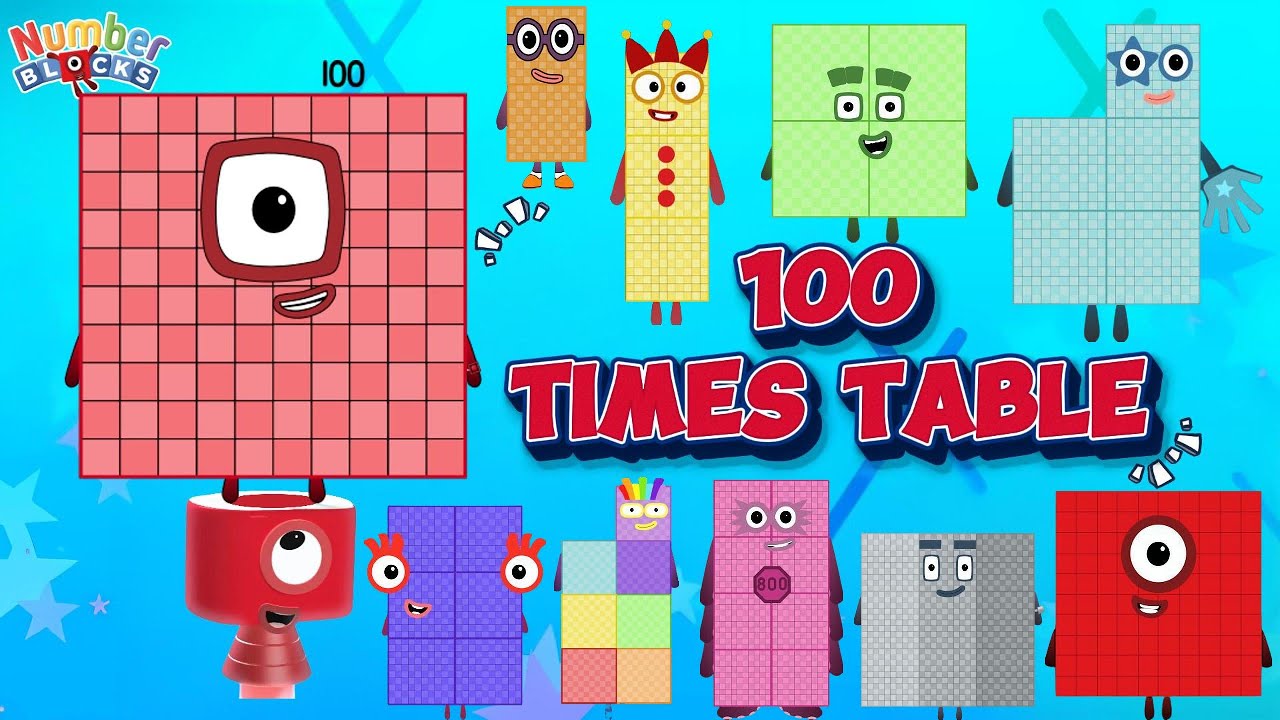 100 TIMES TABLE WITH NUMBERBLOCKS | MULTIPLICATION TABLE OF ONE HUNDRED | LEARN TO COUNT COLORART_ID