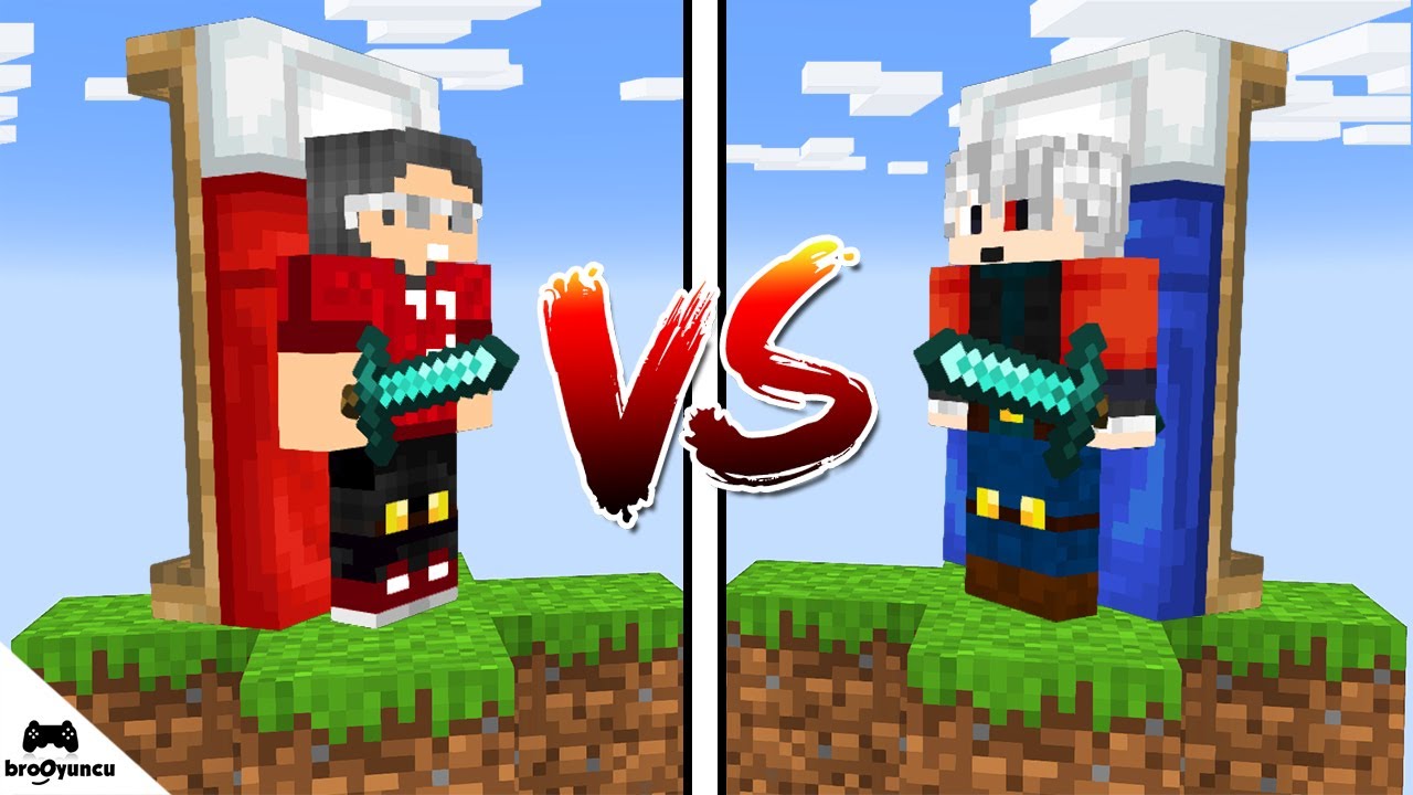 UÇAN ADA YATAK SAVAŞI - Minecraft