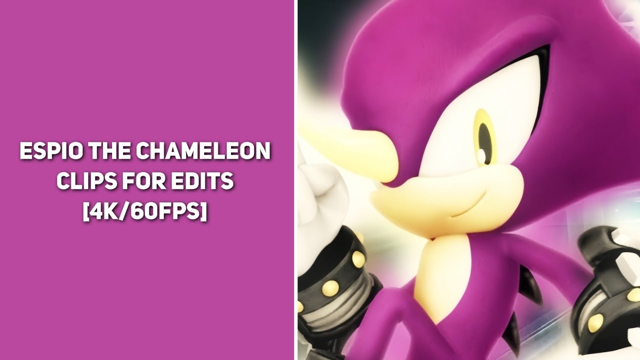 Espio The Chameleon || Clips For Edits || [4K/60FPS]
