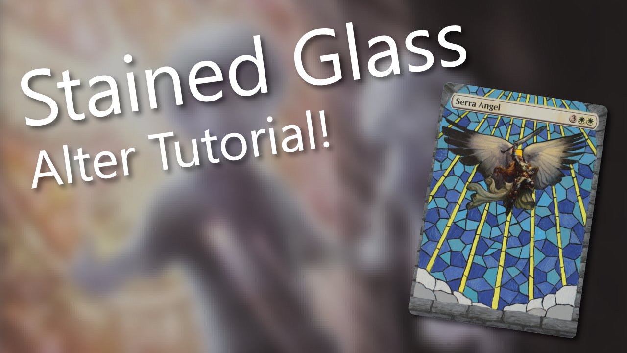 Stained Glass MTG Altered Art Tutorial!