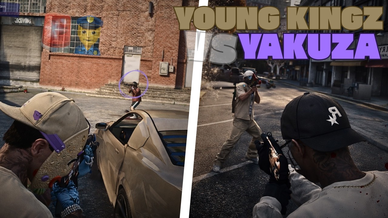 YAKUZA vs YOUNG KINGZ AL FRENTE DE COMISARIA!! | GRAFFITI DE GUERRA | DovuxLife